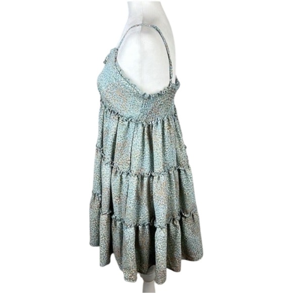 Bailey Blue Floral Cami Ruffled Mini Dress Size Large NWOT - Picture 4 of 8